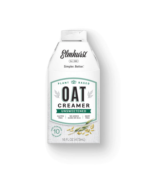 Unsweetened Dairy-Free Oat Milk Creamer, 16oz from Elmhurst